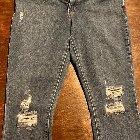 Levi's 711 Ripped Skinny Jeans Size 32 - Picture 2 of 4